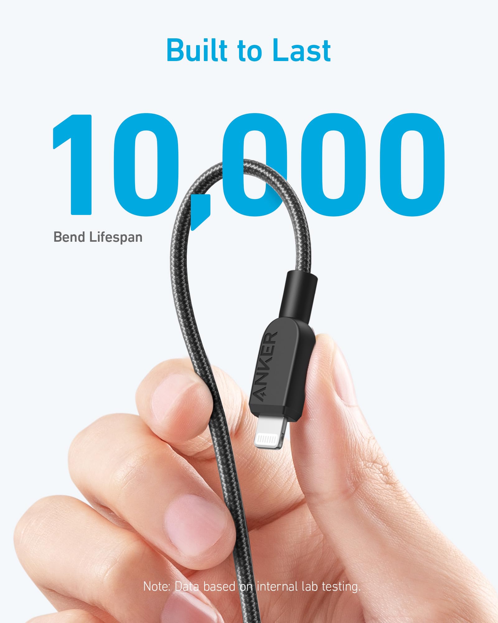 Anker 310 USB-C to Lightning Cable (6 ft /10 ft /3 ft)