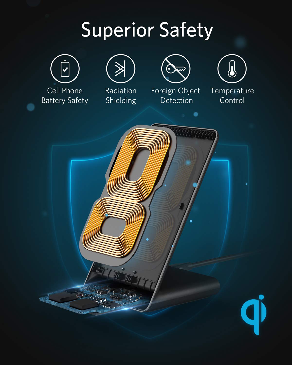 Refurbished Anker 313 Wireless Charger (Stand)